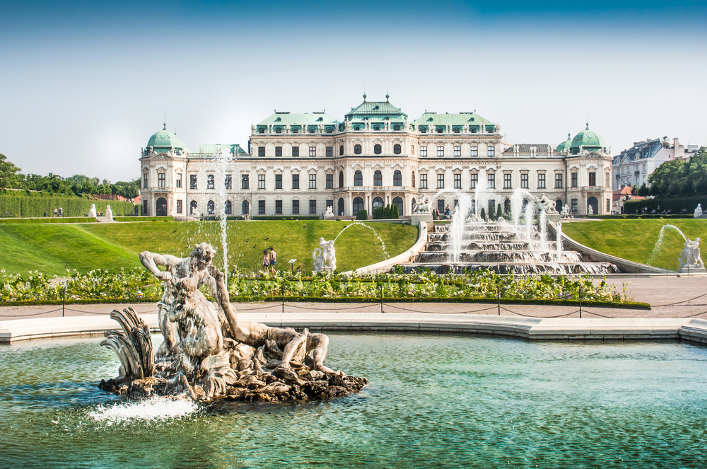 Le palais du Belvédère à Vienne