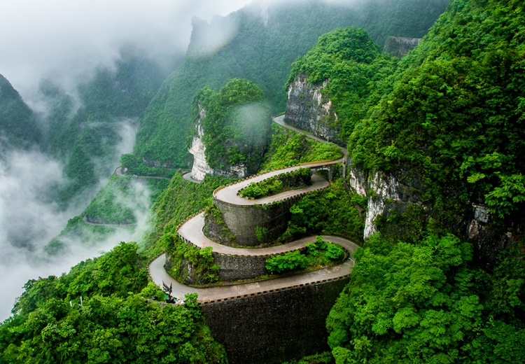 Route Tianmen en Chine HEYME Worldpass